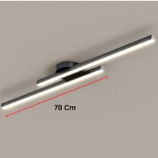 Çizgi Aydınlatma Mikro Aydınlatma Samsung Ledli Modern Tavan Koridor Aydınlatması İkili Lineer Avize Armatür siyahkasa Günışığı