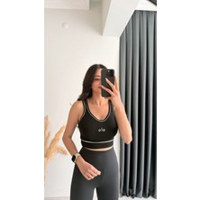 Seda Unlu Butik Alone Premium Doku Orj Marka Atlet Biyeli Siyah