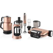 Korkmaz Rosa Gold 14 Parça Elektronik Çeyiz Seti Şık Tasarım ve Kalite ile