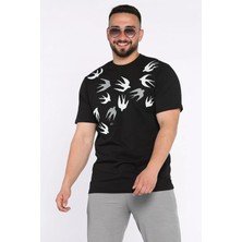 Mishar İtalia Erkek Bisiklet Yaka Baskılı Tişört P-00017395