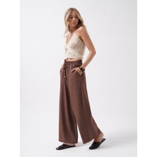 La Mode Istanbul Aksesuar Detay Keten Pantolon