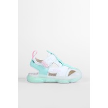 Vicco 332.B25Y.217 Live Beyaz Işıklı Kız Çocuk Sandalet