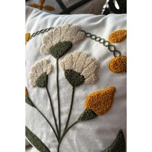 Elart Bohem Kırlent Kılıfı 2 Adet (40X40 Cm) Sarı-Yeşil