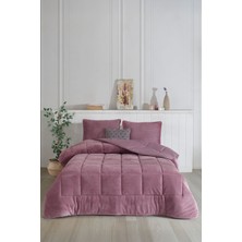 Elart Luis Comfort Set Gülkurusu Çift Kişilik 195x215 cm Polyester Kumaş Düz Desenli Yatak Takımı