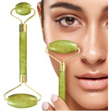 Yeşim Taşı Masaj Ruloğu, Doğal Taş Yüz Masaj Aleti, Sağlıklı Cilt Bakımı