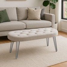 Zem Louca Bench, Kırık Beyaz Silver