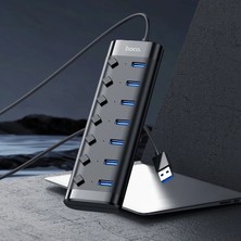 Hoco HB40 7xusb 2.0 Anahtarlı USB Hızlı Şarj ve Veri OKUYUCU-(5775) - NTR3343-4764
