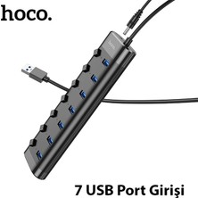 Hoco HB40 7xusb 2.0 Anahtarlı USB Hızlı Şarj ve Veri OKUYUCU-(5775) - NTR3343-4764