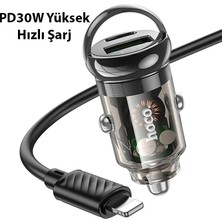Hoco Z53A Vision PD30W Type-C + USB Qc3.0 Girişli Araç Çakmaklık Hızlı Şarj A - NTR1776-5479