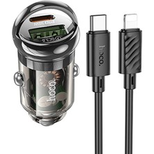 Hoco Z53A Vision PD30W Type-C + USB Qc3.0 Girişli Araç Çakmaklık Hızlı Şarj A - NTR1776-5479