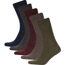 DeFacto Erkek 5'li Pamuklu Uzun Çorap A7557AXNS