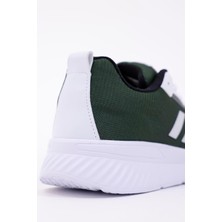 Dijital Baskılı Unisex Yeşil Gri Beyaz Triko Görünümlü Poly Taban Günlük Spor Ayakkabı
