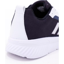 Dijital Baskılı Unisex Lacivert Gri Beyaz Triko Görünümlü Poly Taban Günlük Spor Ayakkabı