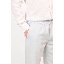 Erkek Regular Fit Normal Kesim Chino Jogger Lastikli Düz Paça Pantolon