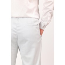 Erkek Regular Fit Normal Kesim Chino Jogger Lastikli Düz Paça Pantolon