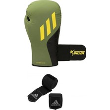Silvatilt 150 Boks Eldiveni SILVA150TG Özel Seri Boks Eldiveni ve Adidas 3,5 Metre Bandajlı Set