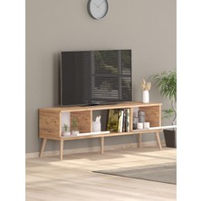 140 cm Ela Atlantik -Beyaz Tv Ünitesi