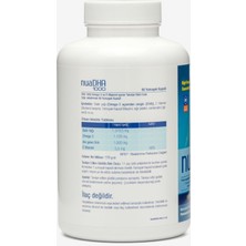 Nua Dha 1000 Omega-3 İçeren Gıda Takviyesi 90 Kapsül