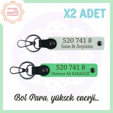 Miawiki Beyaz-F. Yeşil, Isminize Özel Tasarım Manevi Güç Veren Özel Hediye 520 741 8 Başarı 2'li Anahtarlık