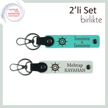 Miawiki Yakın Arkadaşla Ortak Paylaşılacak Hediye, Gemi Temalı Anahtarlık Takımı, Turkuaz-Beyaz