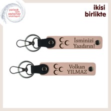 Miawiki Şirket Çalışanlarına Hediye, Üç Hilal Desenli Kişisel Anahtarlık Set, Yavru Ağzı-Y Ağzı