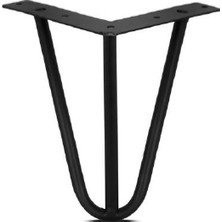 Metal Mil Ayak Siyah 4ADET