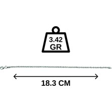 Erkek Gümüş Zincir Bileklik – 925 Ayar - 3.42 gr