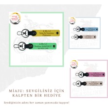 Yeşil-Bordo, Motorcu Dostlara Özel, Isim Plaka ve A Rh (-) Yazılı Güvenli Sürüş 2'li Anahtarlık Set