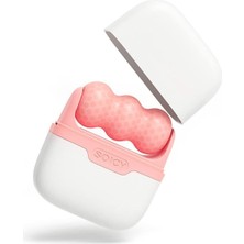 Çift Taraflı Buz Silindiri Yüz Masaj ve Cilt Soğutma Aleti Pembe