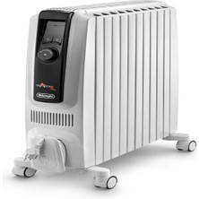 De'longhi Dragon 4 Pro TRDX41025E Radyatör, Klasik Yağlı Radyatör, 3 Güç Kademeli, 24 Saat Zamanlayıcı, Antifriz ve Eko Fonksiyonu, Güvenlik Termostatı, 2500 Watt, Beyaz