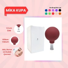 Teknotrust Renkli Silikon Vakumlu Mika Yüz Masaj Kupası No:1 Kırmızı