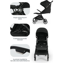 Kanz Bold Autofold Tek Tuşla Kapanabilen Bebek Arabası Ironblack