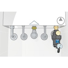 Caleffi Dırtmagmını®, Kombi Altı Mıknatıslı Tortu Ayırıcı Filtre