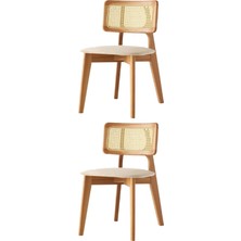 Kuzey Sandalye Ahşap Gürgen 2 Li Set Cafe,restaurant,mutfak,salon,yemek Odası Sandalyesi