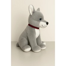 Pollytoys  Peluş Tasmalı Kurt Köpek - 60 cm