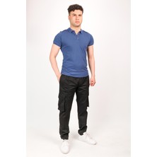 Erkek Kargo Cep Yandan Cepli Beli Lastikli Regular Fit Pantolon