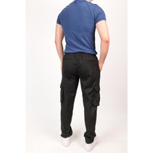 Erkek Kargo Cep Yandan Cepli Beli Lastikli Regular Fit Pantolon