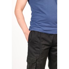 Erkek Kargo Cep Yandan Cepli Beli Lastikli Regular Fit Pantolon
