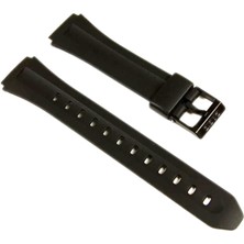 Fado  Casio F201 Uyumlu Siyah Silikon Kordon