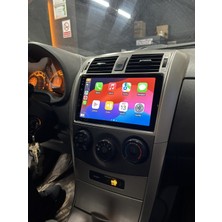 Toyota Corolla  Uyumlu 4 GB Ram 64 GB Dahili Hafıza 9 Inç Multimedya Kablosuz Carplay Geri Görüş Kameralı