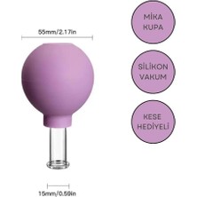 Mor Silikon Vakumlu Göz ve Burun Çevresi Masaj Kupası No:1