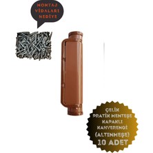 Pvc Pimapen Kapı Pencere Pratik Çelik Menteşe 80MM (10 Adet) Vidalar Dahil
