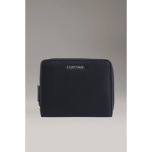 Kadın Ck Zip Arround Fermuarlı Cüzdan - Siyah