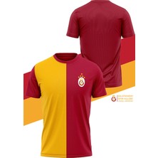 Galatasaray Orijinal Lisanslı 5 Yıldızlı Sarı Kırmızı Erkek T-Shirt