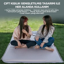 Relaxus Çift Kişilik Kendiliğinden Şişen Kamp Yatağı – Entegre Yastıklı, Pompa Hediyeli | Taşınabilir