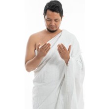 Tawlu Pamuklu Yetişkin Ihram Seti |cuzdanlı Kemer Hediyeli |100 x 220 | Organik | 2 Parça | Kutulu |