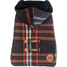 Bcbc Duffle Coat Kapşonlu Köpek Ceket Kahve-Mavi