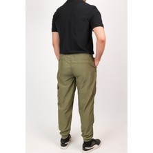 Erkek Kargo Cep Yazlık Paraşüt Yandan Cepli Beli Lastikli Relax Fit Paçası Lastikli Pantolon