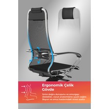 Samurai Ergonomik Fileli Ofis Koltuğu / Çalışma Sandalyesi - 5.2.1.49 Siyah