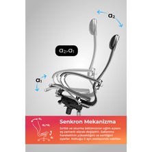 Samurai Ergonomik Fileli Ofis Koltuğu / Çalışma Sandalyesi - 5.2.1.49 Siyah